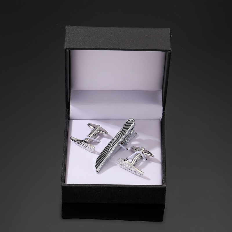 Dress Shirt French Cuff - Fashion men's French shirt cufflinks tie