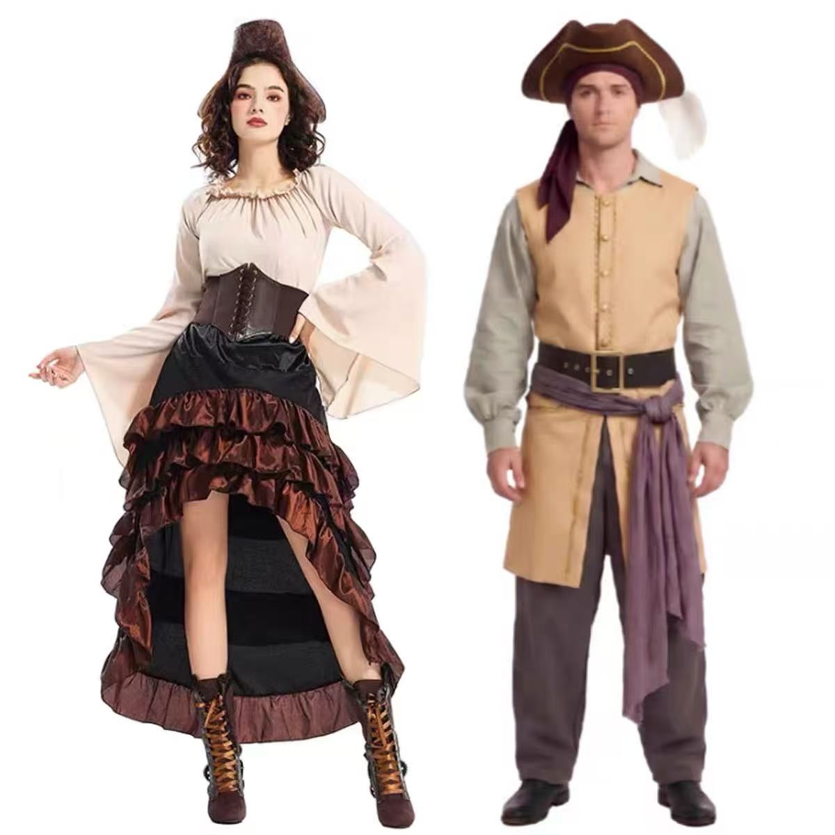Men Formal Wear Vest - Movie Backrooms Captain Clark Pirate Cosplay
