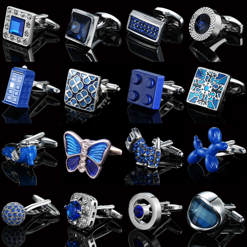 Men's Cufflinks Blue Butterfly - Dress Shirt French Cuff review and price