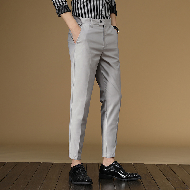 Summer Suit Pants Men Red Blac - Men Formal Wear Dress review and price