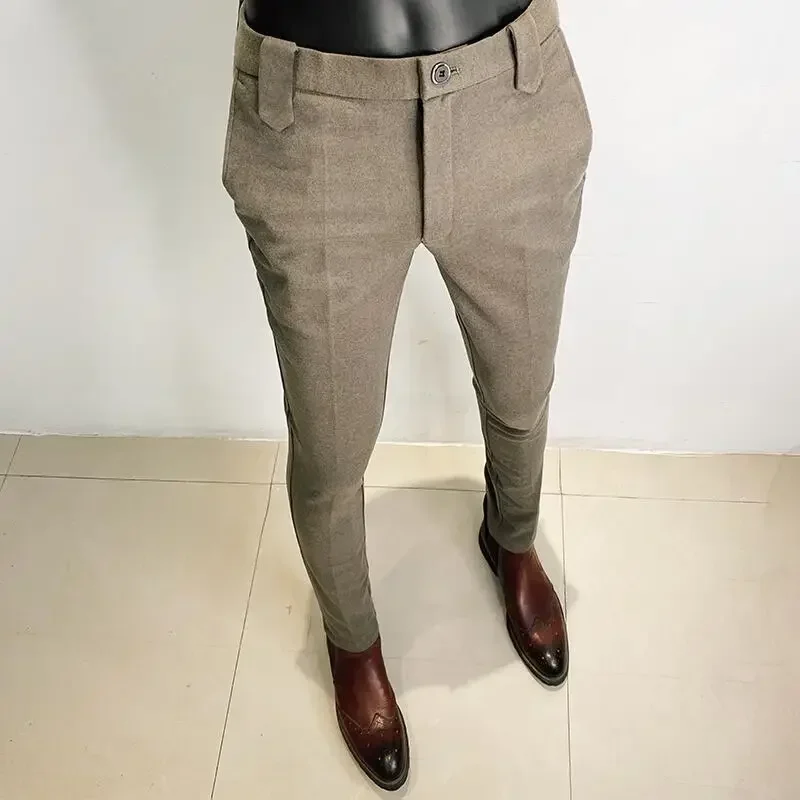 Autumn Winter Thickened Woolen - Men Formal Wear Dress review and price