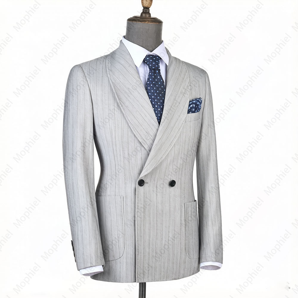 Mophiel Light Grey Men Suits S - Men Formal Wear For Wedding review and price