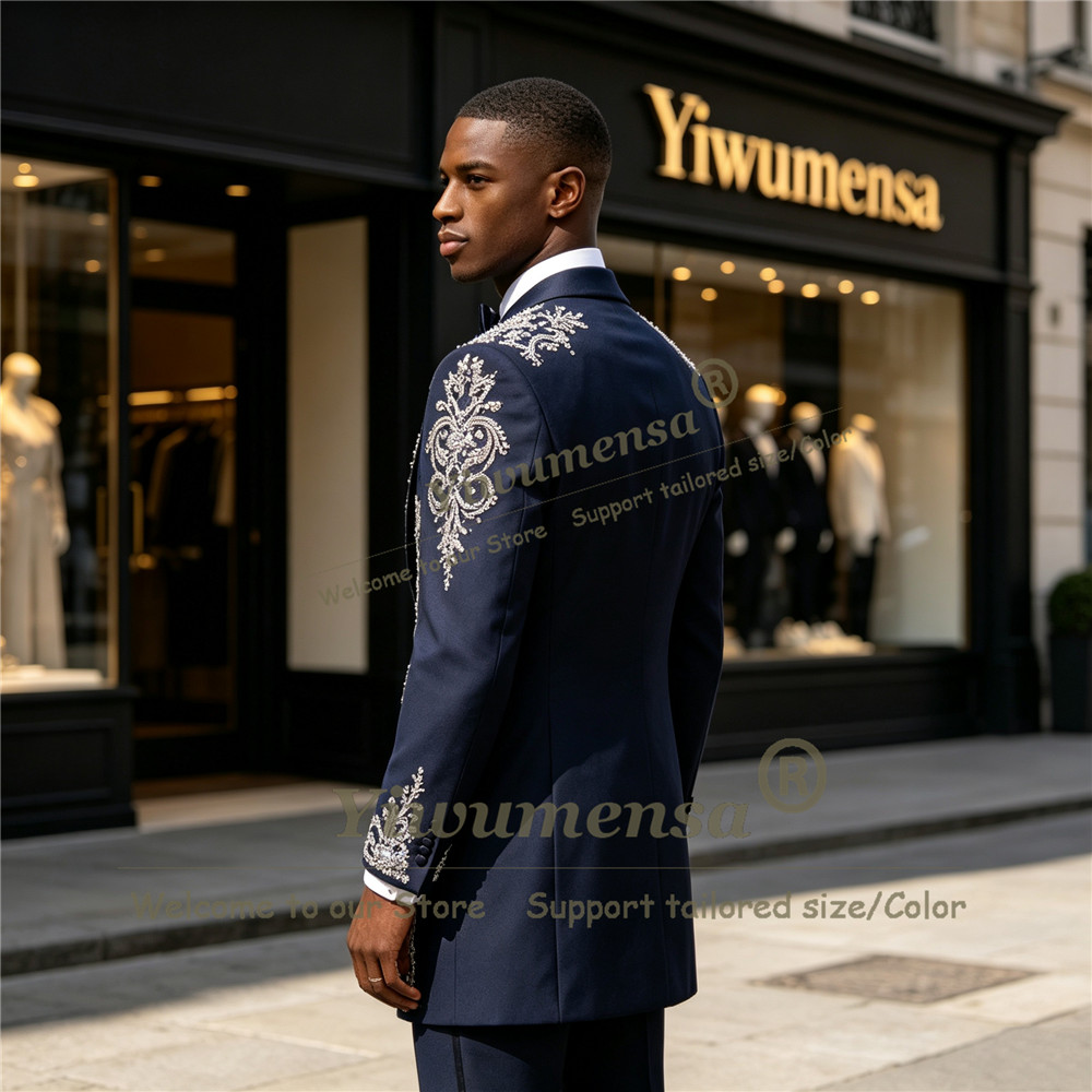 Handmade Crystals Beading Suit - Men Formal Wear For Wedding review and price