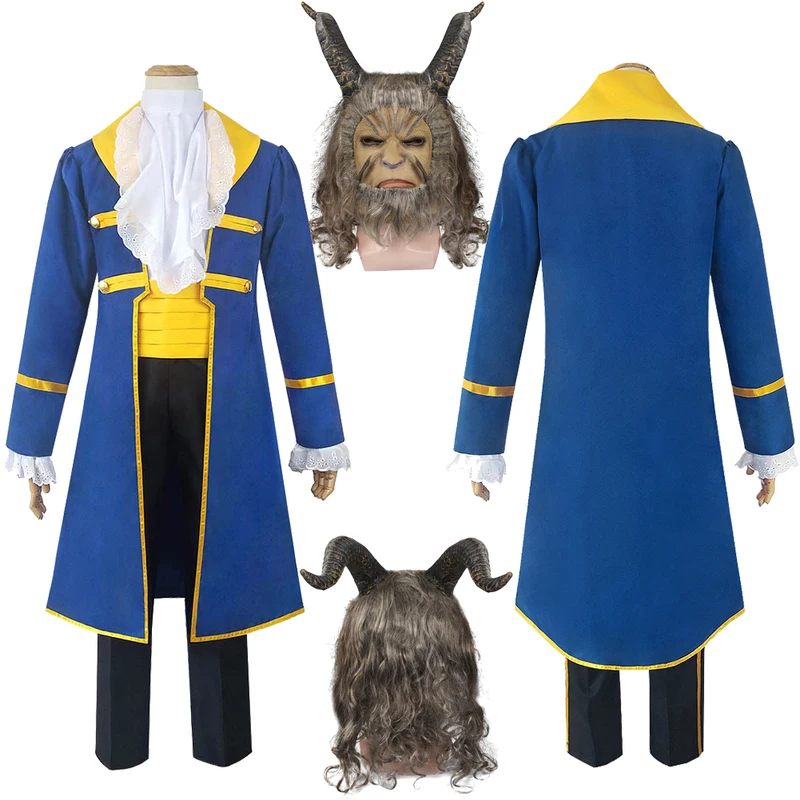 Prince Beast Cosplay Mask Tuxe - Men Formal Wear Vest review and price