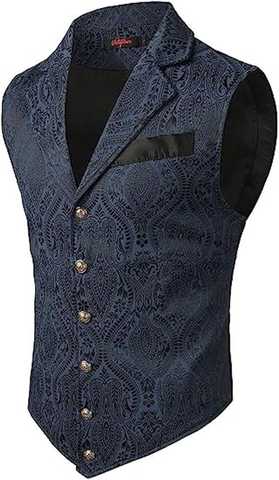 Men Multi Colors Victorian Flo - Men Formal Wear Vest review and price