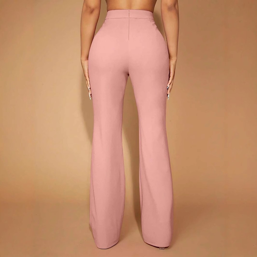 Summer Women's Pants High Wais - Dress Pant Flat Front review and price