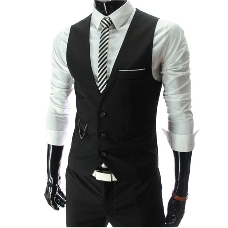 2026 New Grey Dress Vests Slim - Men Formal Wear Vest review and price