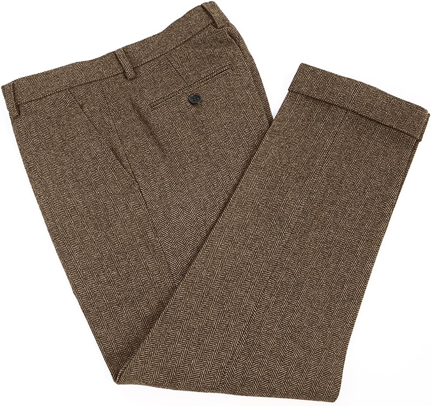 Herringbone Tweed Dress Pants  - Dress Pant Flat Front review and price