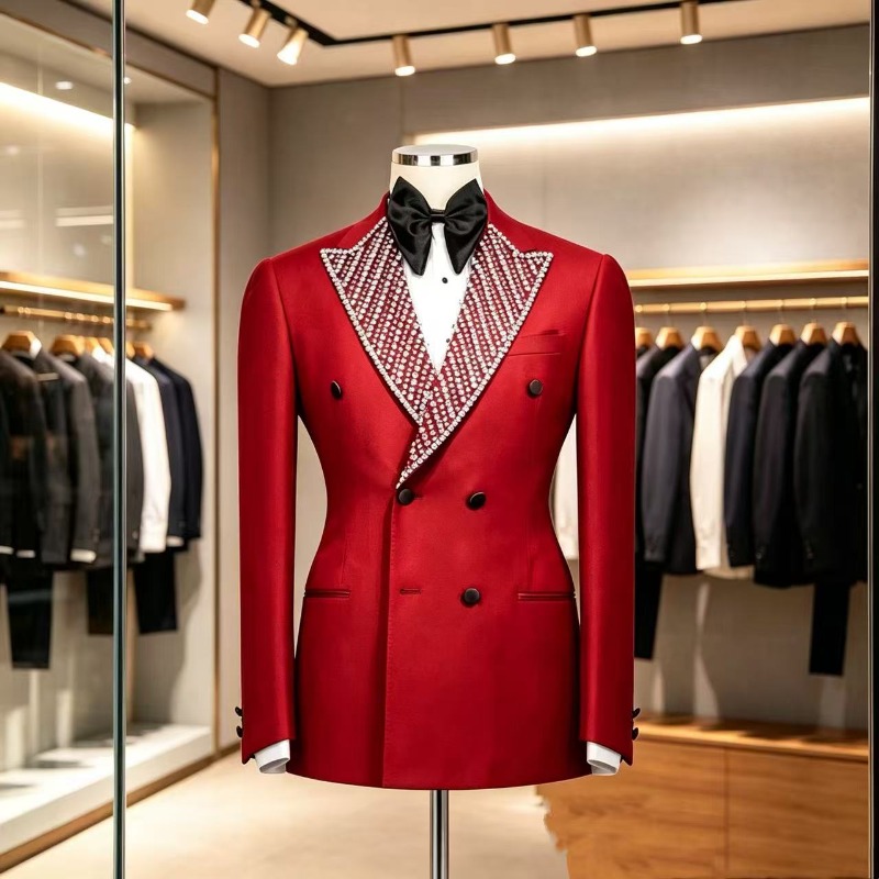 Luxury Slim Fit Wedding Tuxedo - Men Formal Wear For Wedding review and price