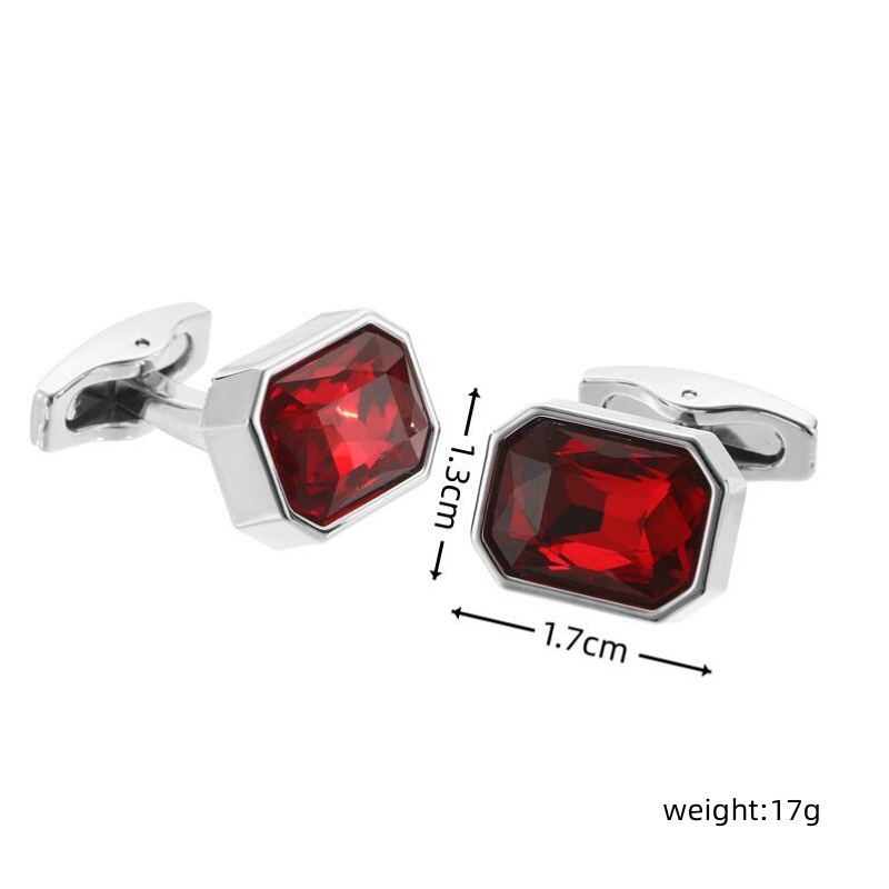 High quality red crystal cuffl - Dress Shirt French Cuff review and price