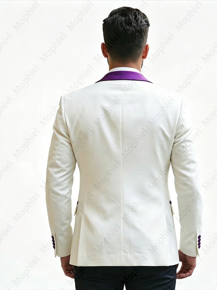 White Men‘s Suits 3 Pieces Sli - Men Formal Wear For Wedding review and price