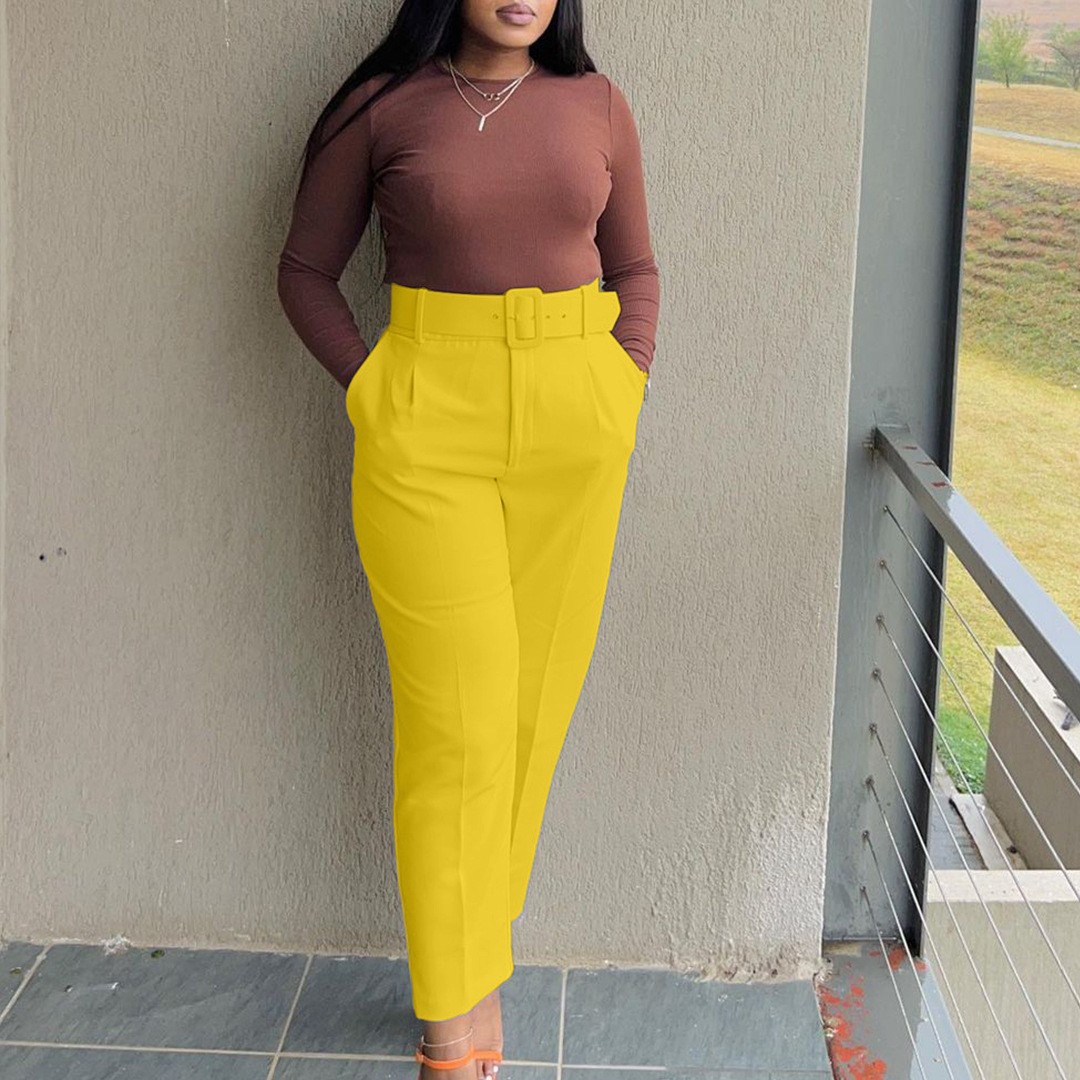 Women Pants High Waist Full Le - Dress Pant Flat Front review and price