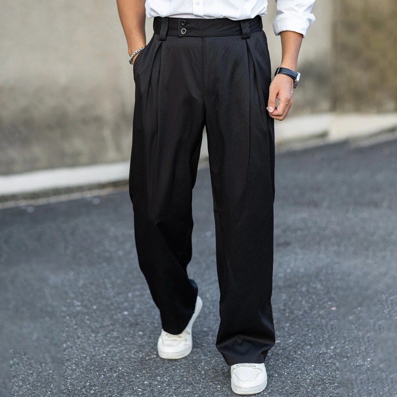 Men’s Wide Leg Dress Pants Hig - Dress Pant Flat Front review and price